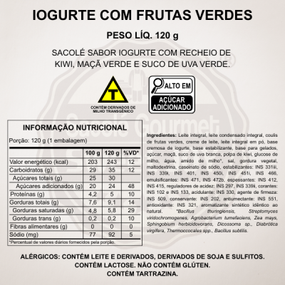 IOGURTE COM FRUTAS VERDES