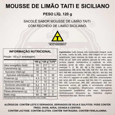 MOUSSE DE LIMÃO TAITI E SICILIANO