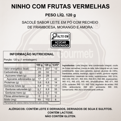 NINHO COM FRUTAS VERMELHAS
