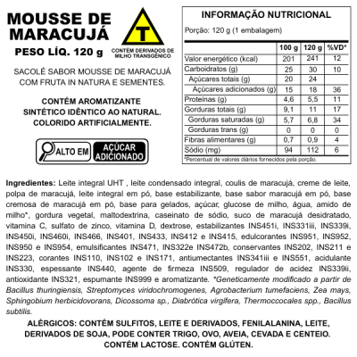 MOUSSE DE MARACUJÁ