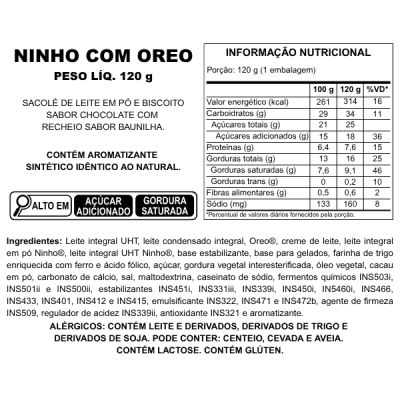 NINHO COM OREO
